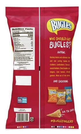 Bugles Original dip-friendly pairing with salsa or cheese.