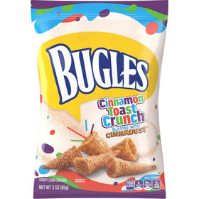 Bugles Sweet and Salty Churro—crisp funnel snack for on-the-go snacking.