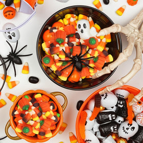 Bulk 4-pound Buha Sweets bag keeps candy bowls stocked for gatherings.