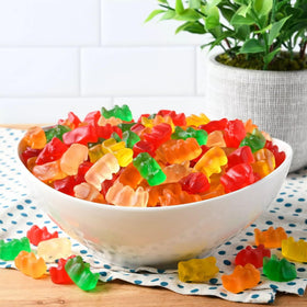 Buha Sweets colorful gummy bears display a bright assortment for candy buffets