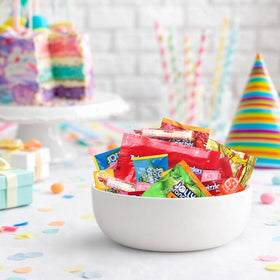 Buha Sweets candy bowls for office or home, bulk variety keeps bowls stocked.