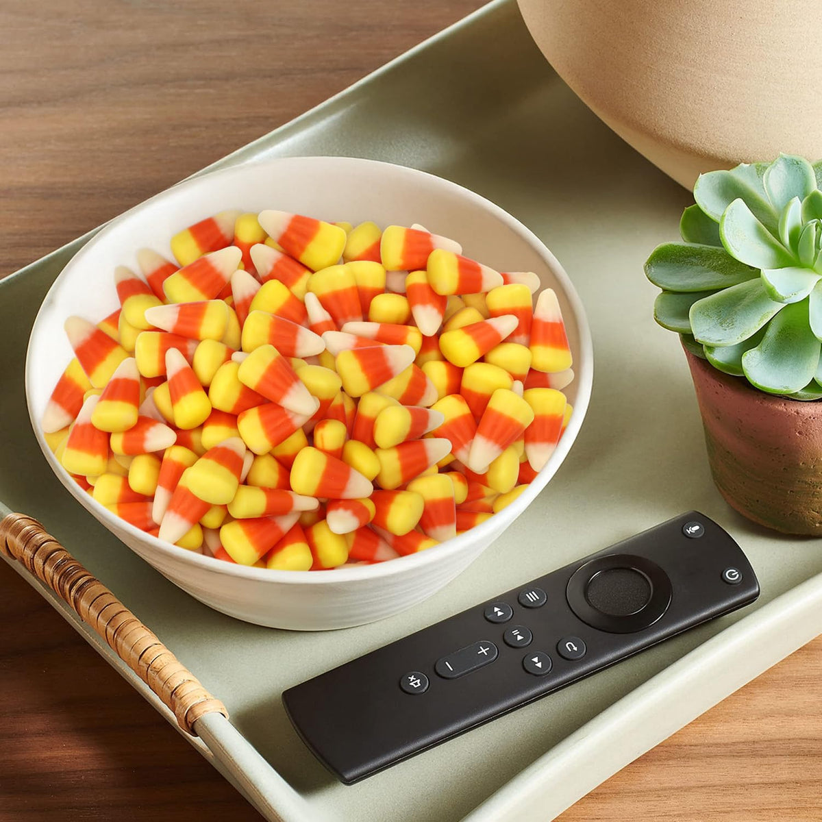 Buha Sweets tri-color candy corn for Halloween cupcake toppers