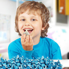 Candy buffet ready Cookies and Cream Kisses for holiday celebrations and corporate events.