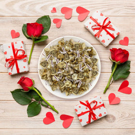 Buha Sweets gift bag-ready almond chocolates perfect for corporate gifting and hostess gifts.
