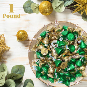 Buha Sweets gold-foil almond chocolates add crunch to holiday treats.