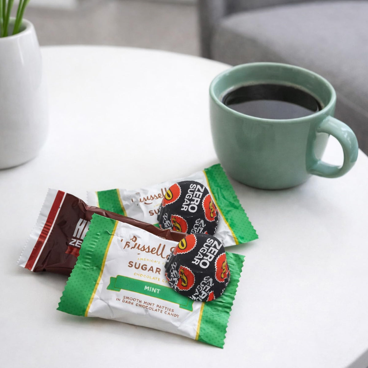 Individually wrapped Buha Sweets dark chocolates for easy portion control.