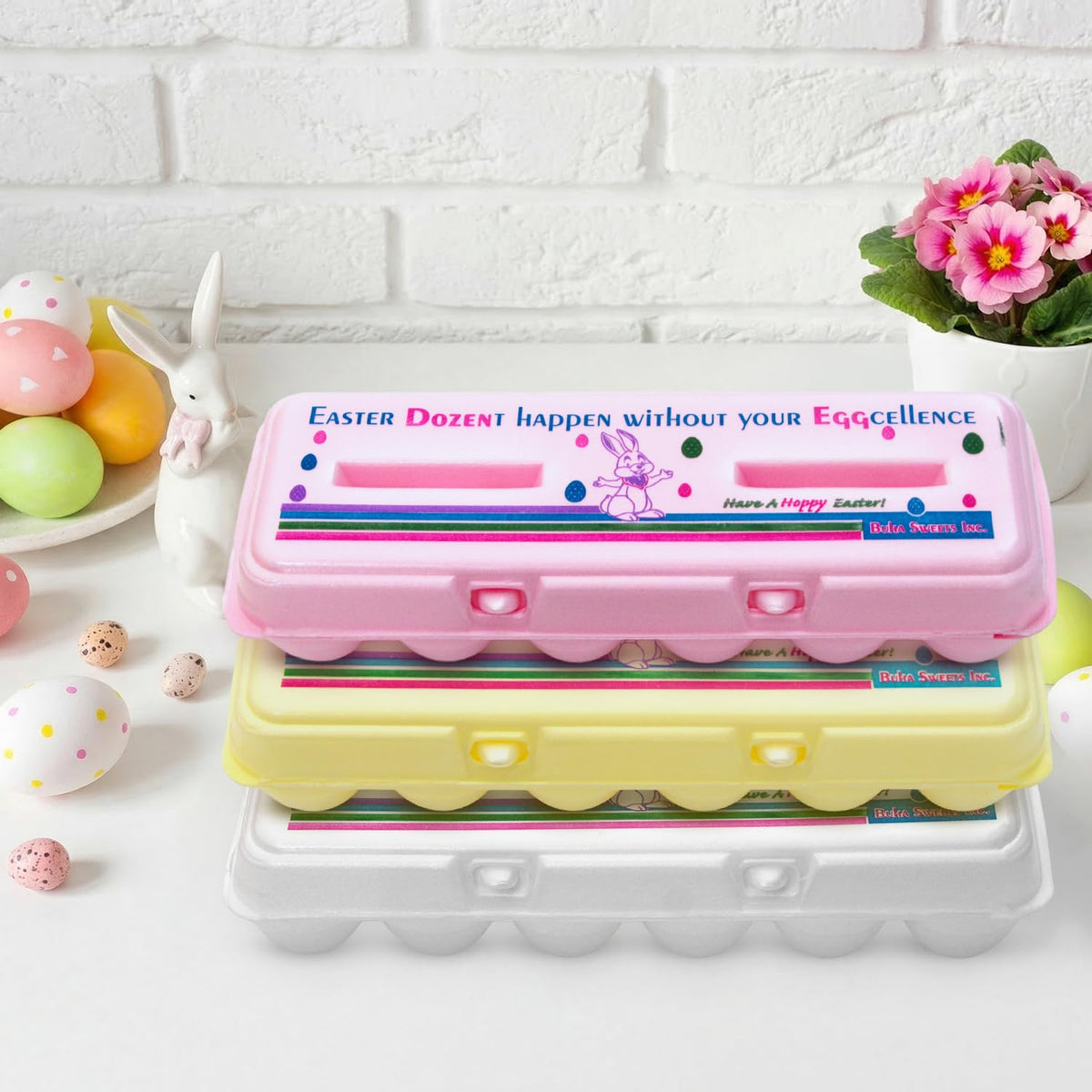 Buha Sweets individually-wrapped eggs offer freshness and easy portioning for baskets and events
