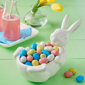 Buha Sweets robin eggs display for candy buffets and decor