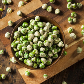 Buha Sweets Wasabi Peas Asian-inspired snack for parties.