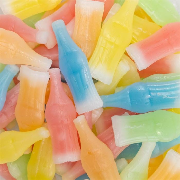 Buha Sweets Wax Bottles Candy with juice center, perfect for parties and festive candy displays.