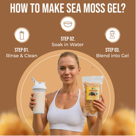 BUIE Golden Irish Sea Moss gel ready-to-use for smoothies and beverages