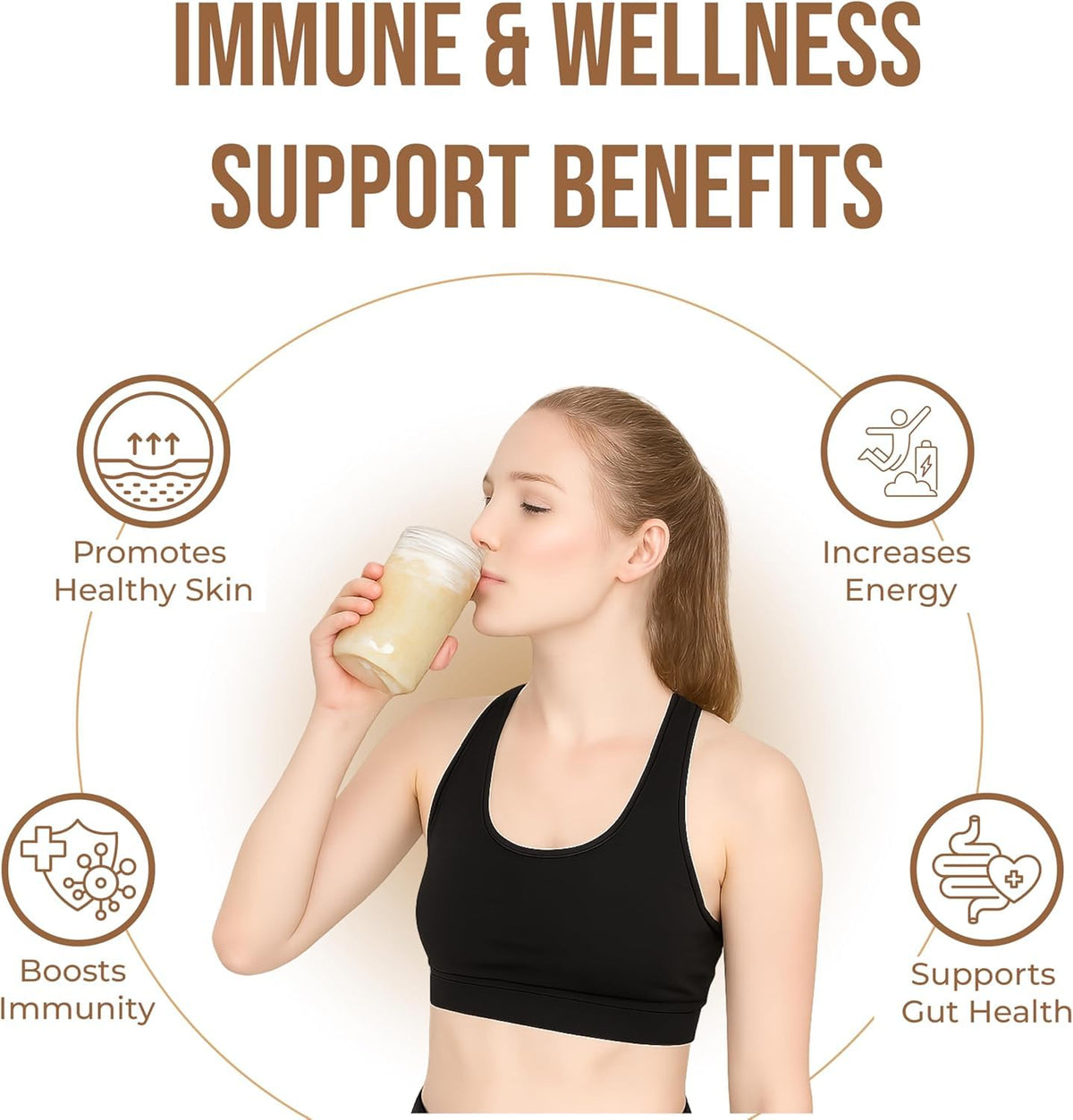 BUIE Golden Irish Sea Moss sun-dried pieces showcase authentic, raw nutrition.
