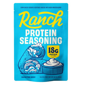 Bottle of Build the Body Protein Ranch Dip Mix for easy, protein-packed ranch flavor.