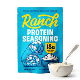Creamy yogurt or cottage cheese prep with Build the Body Ranch Dip Mix.