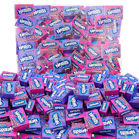 Bulk Candy 2lbs mini boxes with grape and strawberry flavors for party bowls.