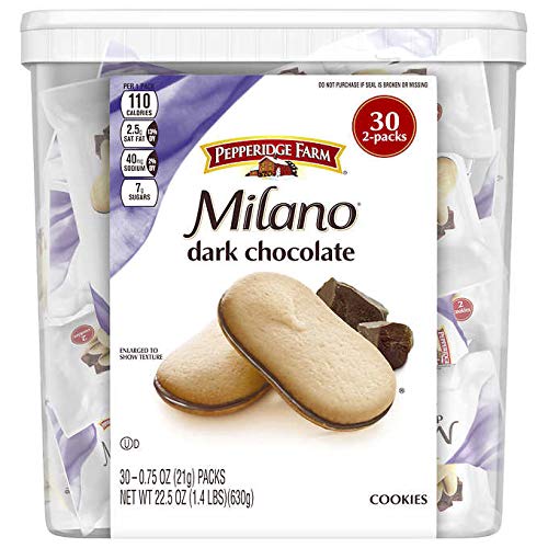 Family snack setup with Milano cookies and beverages