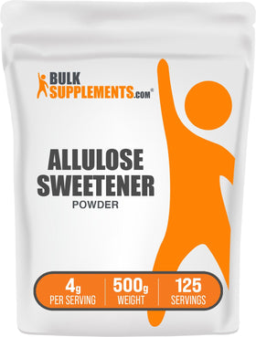 BulkSupplements Allulose powder packaging highlights allergen-friendly sugar substitute for baking