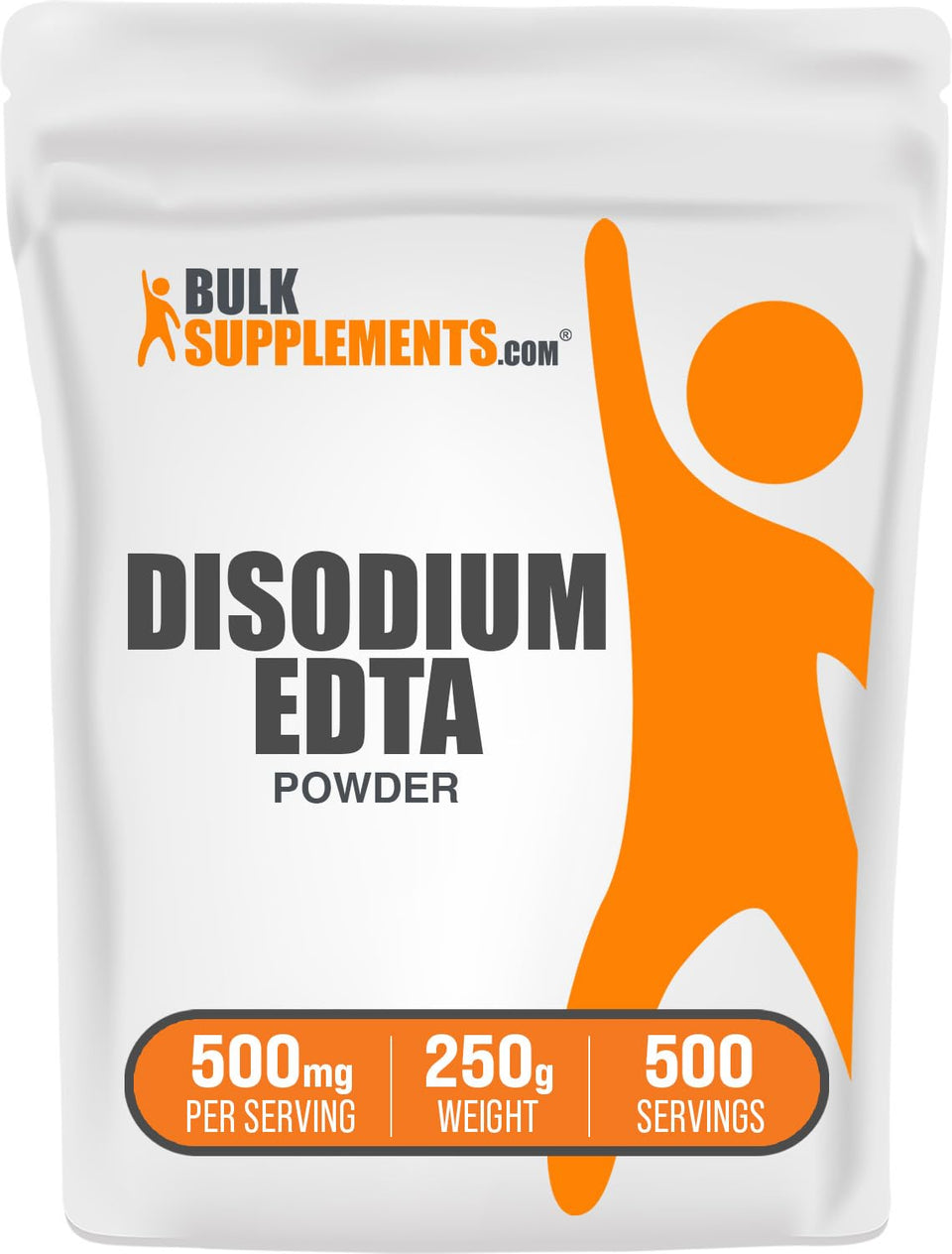 BulkSupplements Disodium EDTA powder bottle for pure, food-grade handling and safe storage.