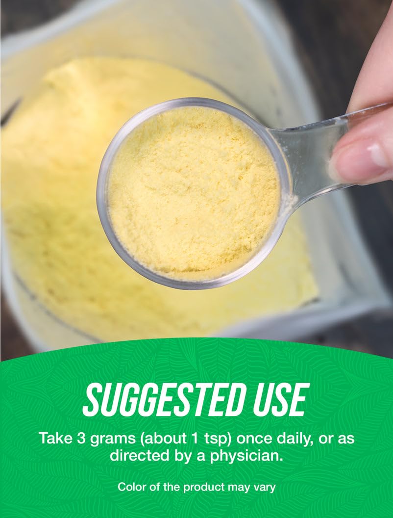 BulkSupplements Organic Mango Powder jar ready to mix into drinks or foods.