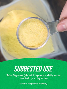 BulkSupplements Organic Mango Powder jar ready to mix into drinks or foods.
