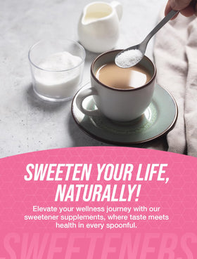 Xylitol Powder being dispensed, easy to measure portion for recipes
