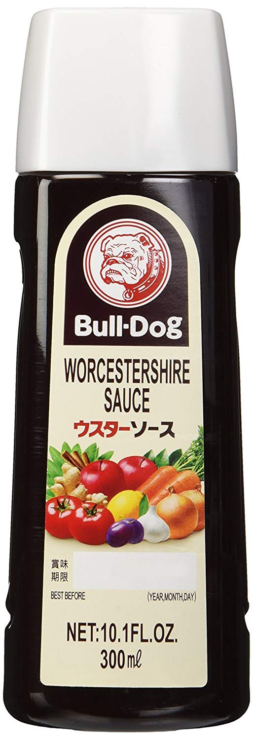 Bull-Dog Worcestershire Sauce label close-up highlighting premium umami.