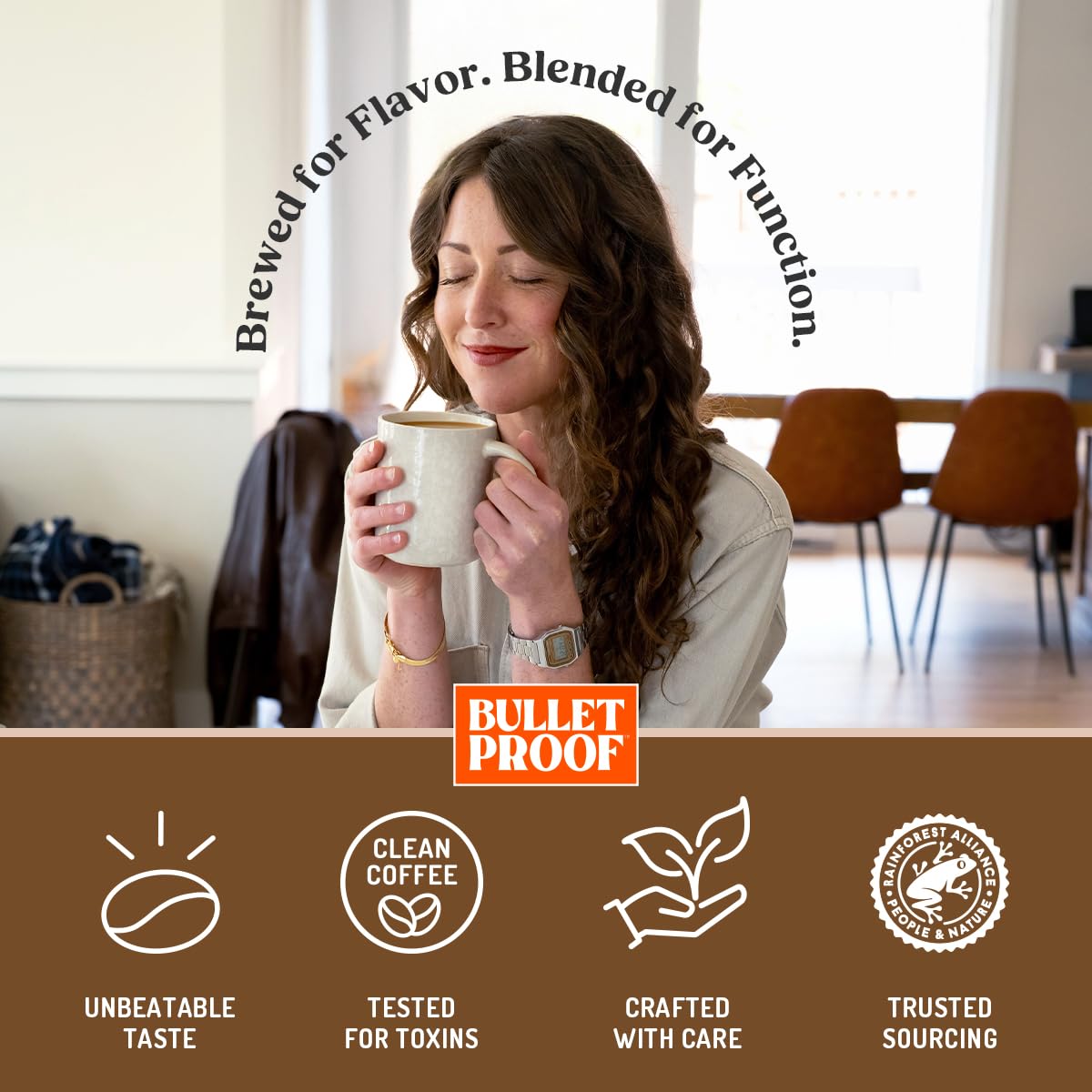 Bulletproof Coffee Pods ready to brew with toxin-tested clean coffee.