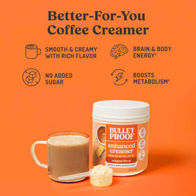 Bulletproof coffee pour shows smooth cafe quality texture
