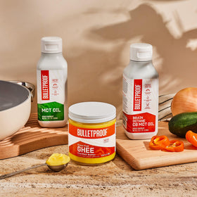 Bulletproof ghee in a kitchen setup for versatile recipes