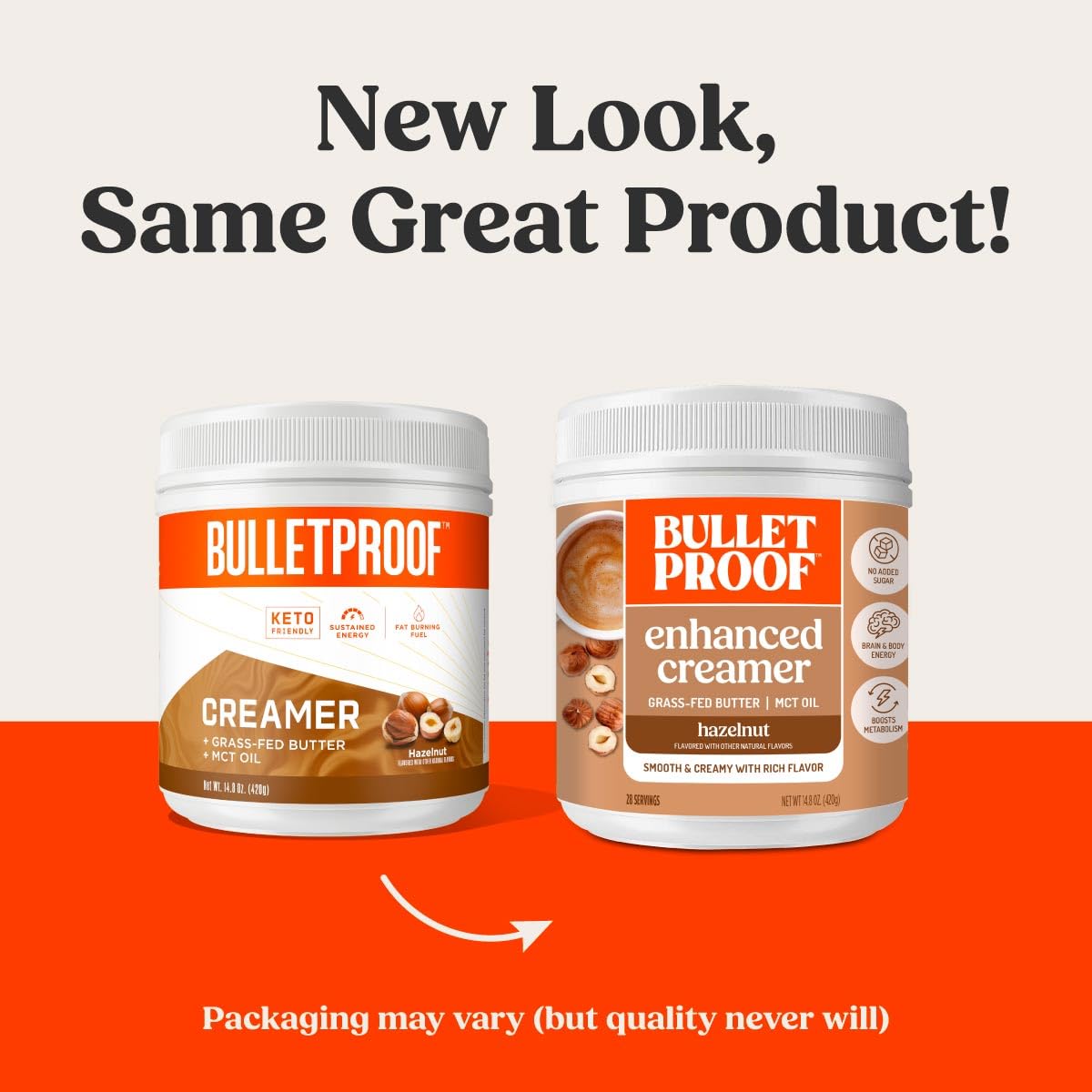 Bulletproof Hazelnut Creamer being poured into coffee for a creamy morning cup