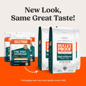 Bulletproof High Achiever Arabica beans with rich roast aroma for energy