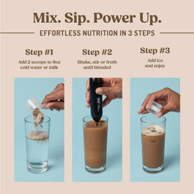Bulletproof Iced Protein Coffee vanilla coffee beans close-up highlighting real bean extraction