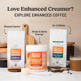 Bulletproof InstaMix travel-friendly packets ready for on-the-go mornings.
