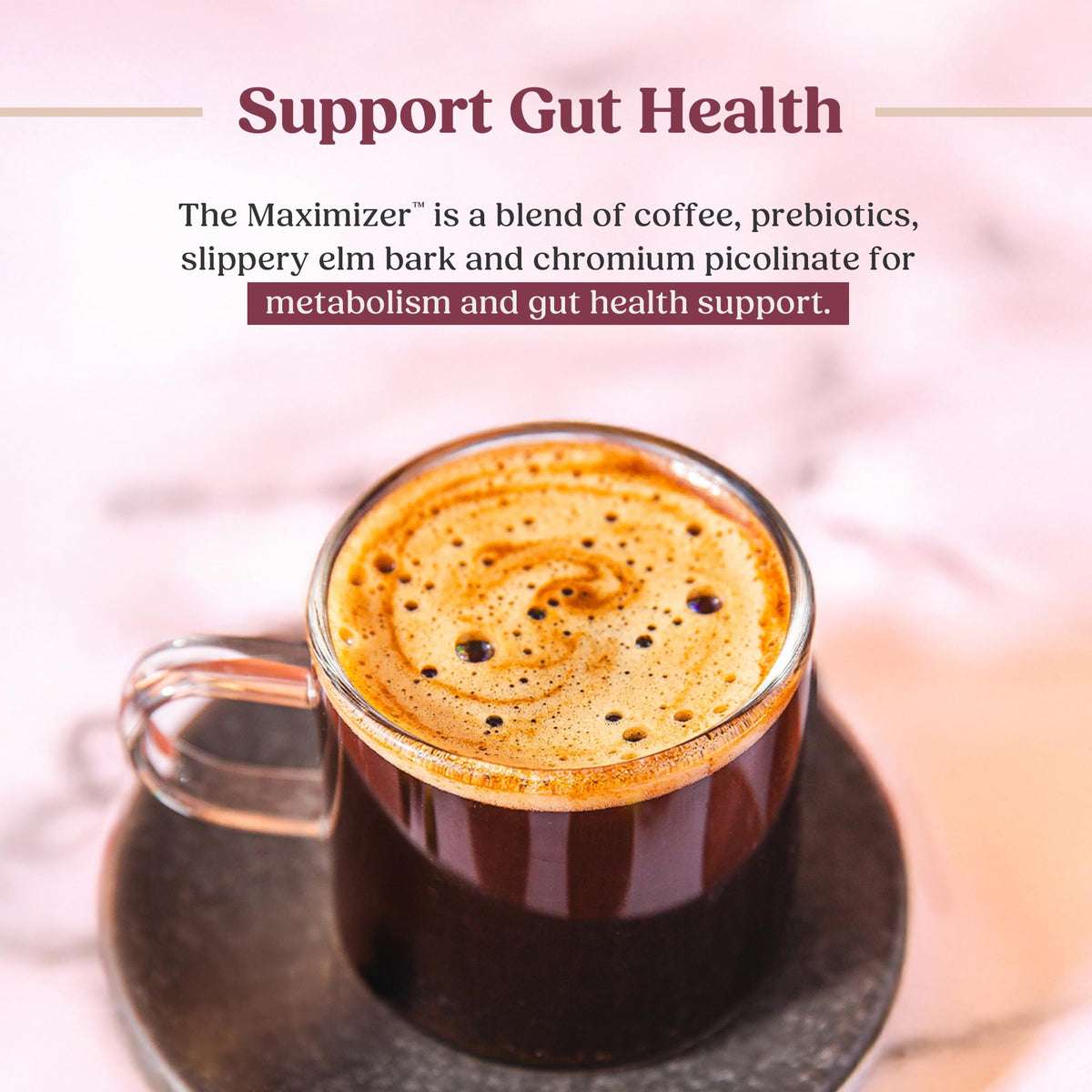 Bulletproof Maximizer 100% Arabica beans sustainably sourced from small farms.