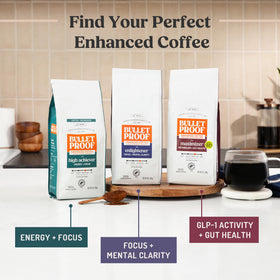 Bulletproof Maximizer toxin-tested clean coffee for a worry-free daily brew.