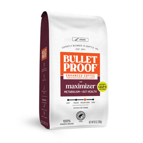Bulletproof Maximizer coffee bag with premium Arabica beans for a smooth energy lift