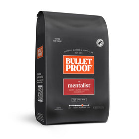Bulletproof The Mentalist medium-dark roast bag ready for your daily brew