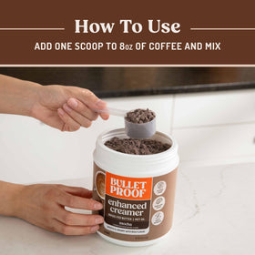 Bulletproof Mocha Creamer gluten-free seal confirms dietary compatibility.