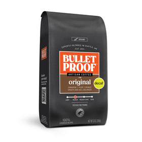 Bulletproof Original Decaf coffee bag with premium aroma for a smooth morning
