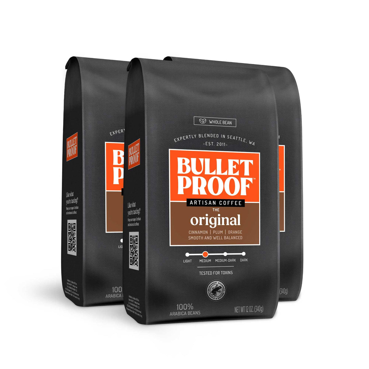Bulletproof Original 3-pack bags ready for convenient daily brewing