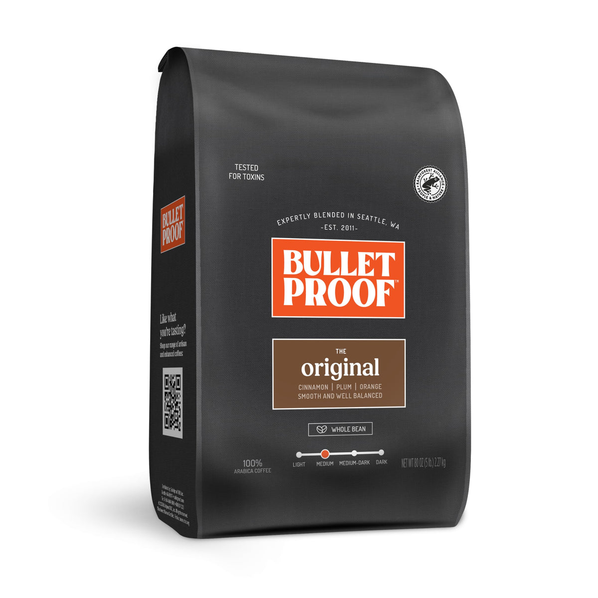 Bulletproof Original 5lb bulk package of coffee beans for reliable daily brews