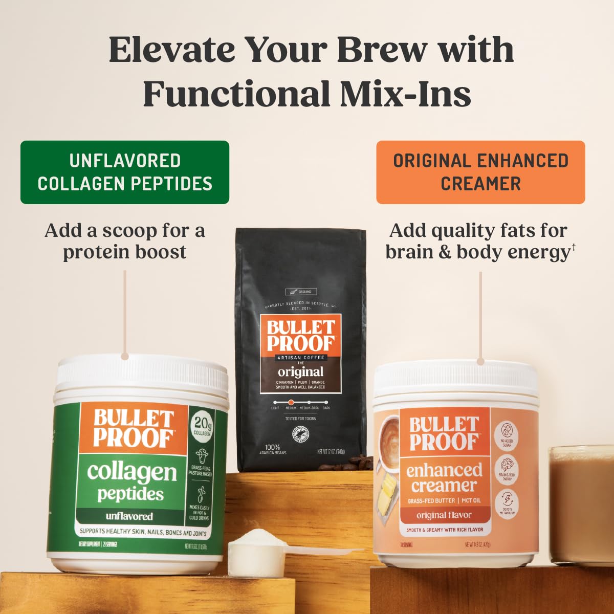 Bulletproof Original coffee sourced from Rainforest Alliance farms for sustainable sourcing
