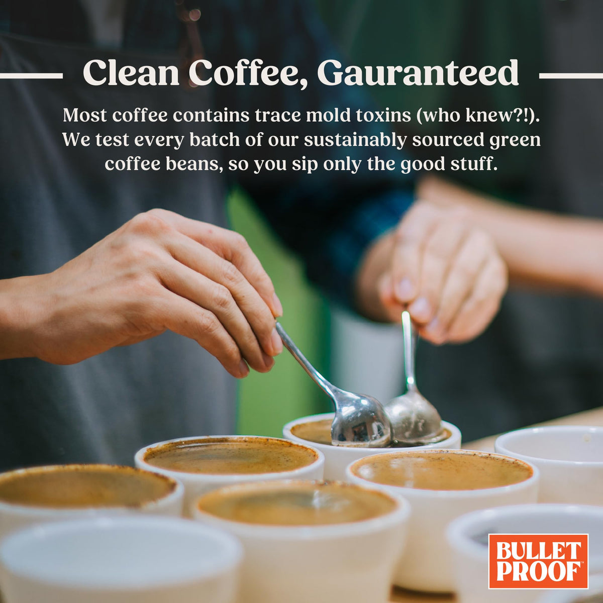 Bulletproof slippery elm bark component within coffee for gentle digestion notes