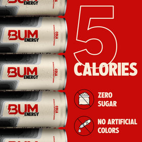 Bum Energy Cola multipack box for busy study days.