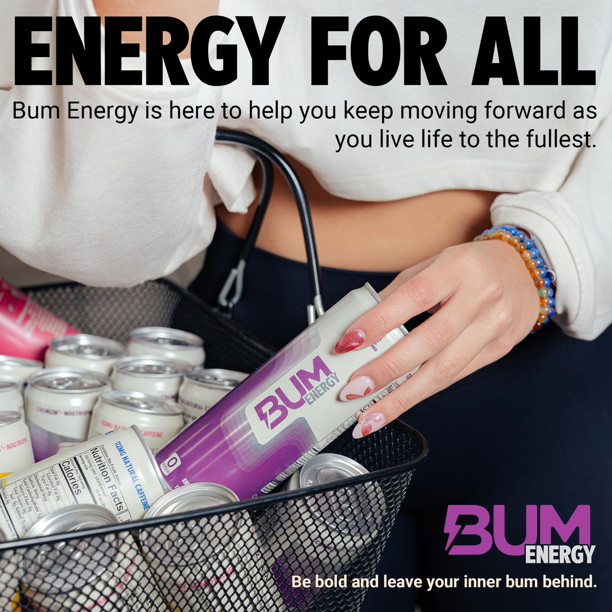Athlete using Bum Energy Grape for a focused workout session.