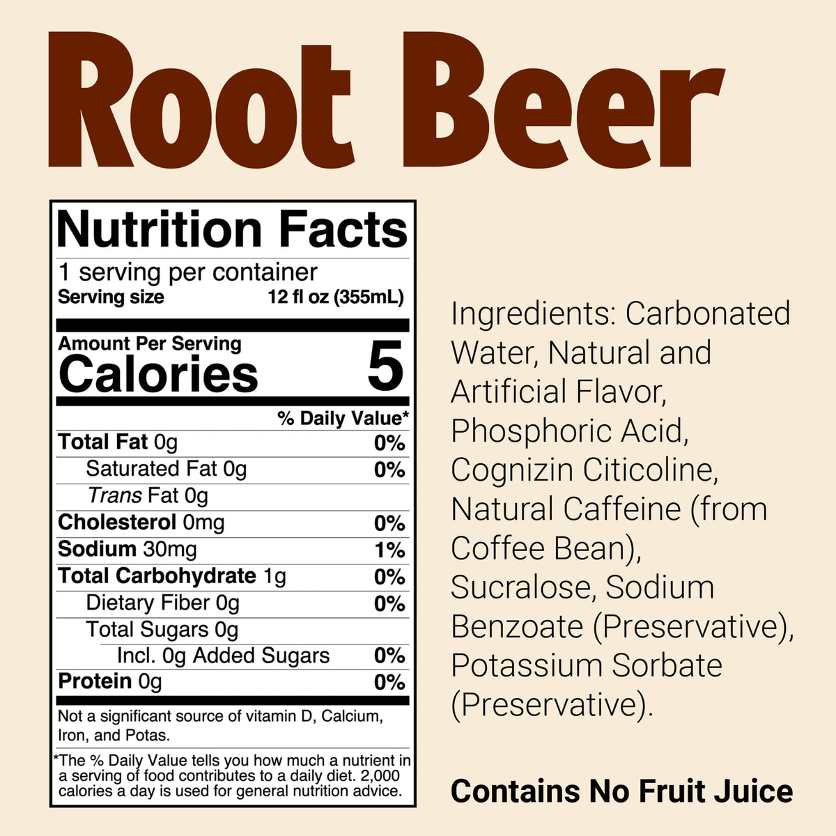 Bum Energy Root Beer splash into glass suggests refreshing flavor.