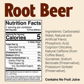 Bum Energy Root Beer splash into glass suggests refreshing flavor.