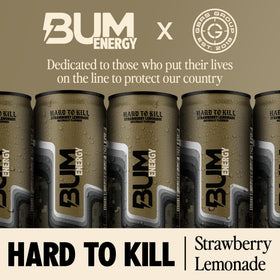 Bum Energy can back label highlights zero sugar and clean ingredients for daily refreshment