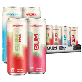 Bum Energy Watermelon flavor can ready for workouts and clean energy.