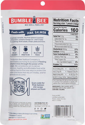 Bumble Bee 5 oz pouch pack 12 for meal prep.